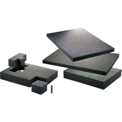 Toolcraft – Insert en mousse 821412 – Dimensions 440 x 320 x 40 mm – Pour valise avec découpe personnalisable – Protection équipements sensibles - MM 1 PC