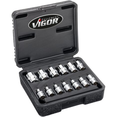 Vigor Jeu de douilles 1/4" (6.3 mm) V7514/13 (1/4)