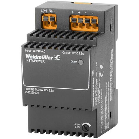 Weidmüller 2580220000 Alimentation à découpage 12 V/DC 2.6 A 30 W Contenu 1 pc(s) Q761782 (1/3)