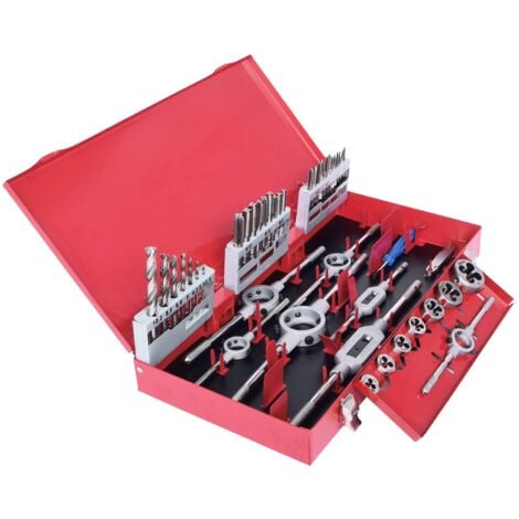 Coffret de tarauds et filières HSS Co, 44 pcs