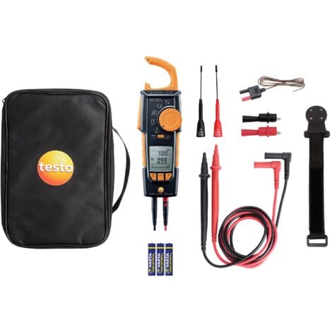 testo 770-3 Pince ampèremétrique numérique CAT III 1000 V, CAT IV 600 V Affichage (nombre de points): 6000 Q090263