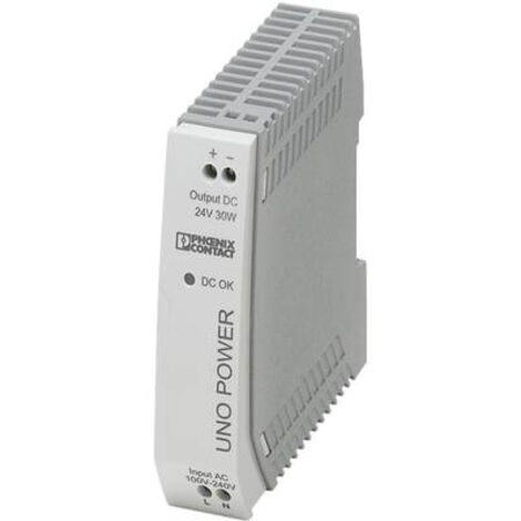 Alimentation rail DIN Phoenix Contact UNO-PS/1AC/24DC/30W 24 V/DC 1.25 A 30 W 1 x W84102 (1/2)