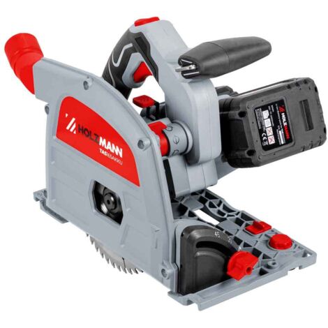 Holzmann – Scie circulaire à immersion 165mm avec 2 batteries 20V – Profondeur de coupe 59mm – Raccord d'aspiration intégré – TAS165AKKU (1/5)