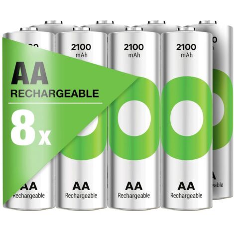 GP ReCyko Pile rechargeable LR6 (AA) NiMH 2100 mAh 1.2 V 8 pc(s) A757012 (1/4)