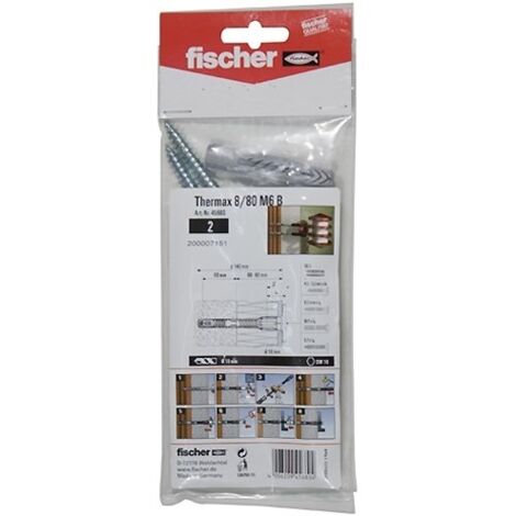 Fischer 512173 TherMax 10/120 M10 Système de montage à distance 180 mm 22 mm 2 pc(s) X135932 (1/9)