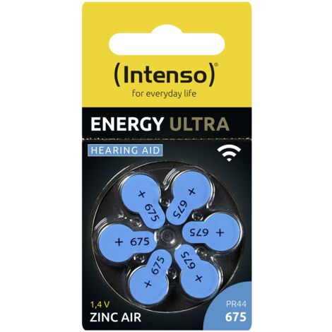 Intenso Pile pour appareil auditif PR44-675 1.45 V 6 pc(s) 540 mAh zinc-air 7504446 (1/4)