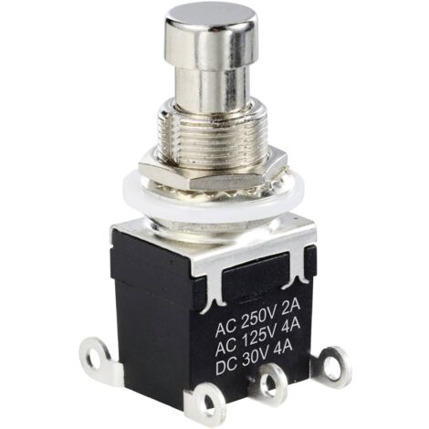 TRU COMPONENTS TC-12193720 Interrupteur à pression DPDT avec connexions à souder Courant de commutation (max.): 4 A 1 pc(s) V161273 (1/3)