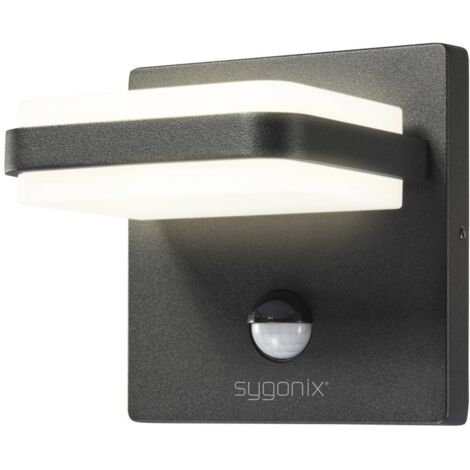Sygonix SY-6028442 Applique LED avec détecteur de mouvement CEE: F (A - G) LED SMD 10.8 W noir