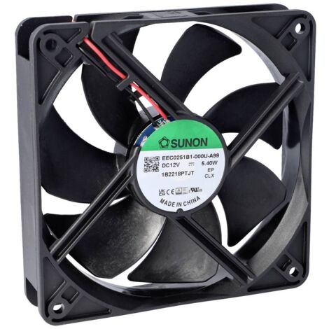 Sunon MEC0251V2-000U-A99 Ventilateur axial 12 V/DC 157.97 m³/h (L x l x H) 25 x 120 x 120 mm R058082