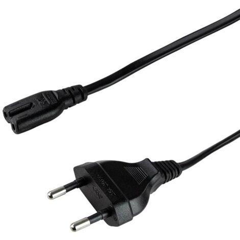 Câble D'alimentation Euro CEE 7/16 LogiLink - 2 Mètres, Blanc - Fiche à Prise Pour Appareils électriques - 2
