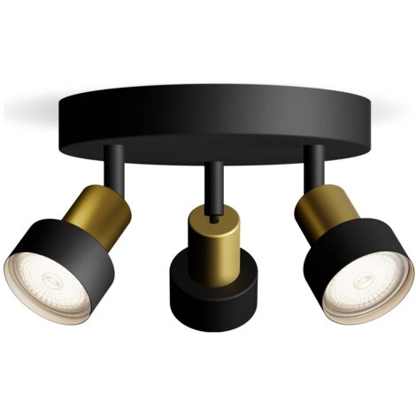 Philips Conduit 8720169299955 Spot de plafond GU10 noir, or Y952903 (1/5)