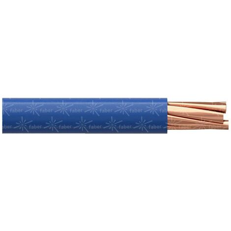 Câble Électrique H07V-K 6 Mm² Bleu – 5 M – Fil Fin Souple Pour Armoire Et Installation Fixe