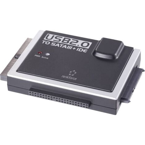 Convertisseur SATA Renkforce [1x USB 2.0 type A mâle - 1x IDE femelle 40 pôles, IDE femelle 44 pôles