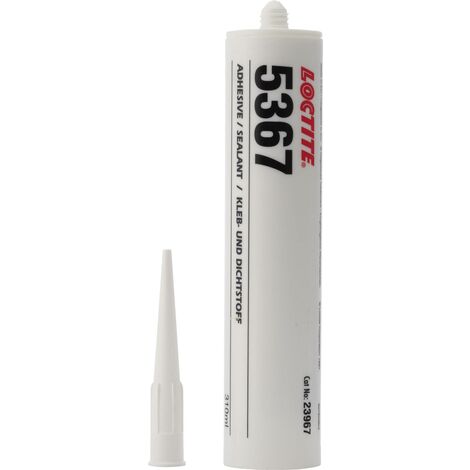 Loctite – Mastic étanche et adhésif blanc 310 ml – Élasticité longue durée – Pour collage et étanchéité sur verre, métal, céramique – Résistant aux vibrations - A009351 (1/2)