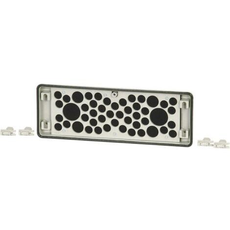 N/A avec entrée de câble Eaton 44879 gris (L x l x H) 23 x 329 x 116 mm (1/4)