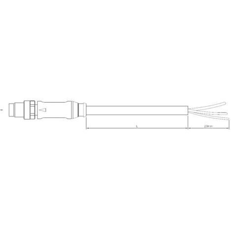 Câble de raccordement pour capteurs/actionneurs M8 mâle droit, extrémités ouvertes Pôle: 3 TE Connectivity 1-2273000-1 1 pc(s) W778651 (1/3)