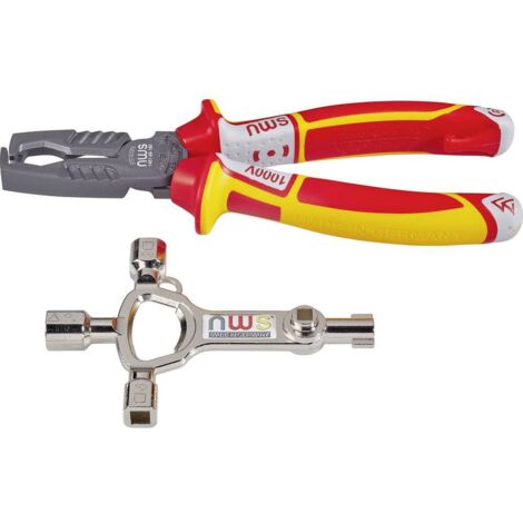 Pince à dénuder MultiCutter VDE – Section de dénudage 5 à 16 mm² – Ø de dégainage 8 à 13 mm – Acier trempé ergonomique – NWS (1/4)