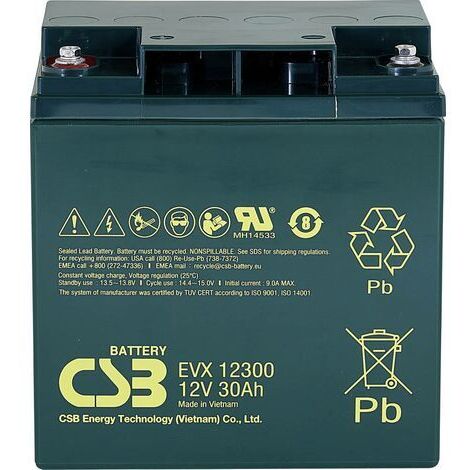VOLTCRAFT CE12V/12Ah VC-12713990 Batterie Au Plomb 12 V 12 Ah Plomb Agm L X H X P 151 X 101 X 98 Mm Cosses Plates 635 Mm Sans Entretien S154062 69185014