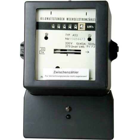 Compteur d'énergie monophasé 192200011 – Tension 250V – Intensité 10/30A – Mécanique non certifié – Pour installations électriques – Kopp