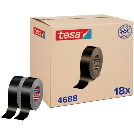 tesa tesaband 4688 Standard 04688-00000-00 Ruban adhésif toilé noir (L x l) 50 m x 50 mm 18 pc(s) Y782023 (1/3)