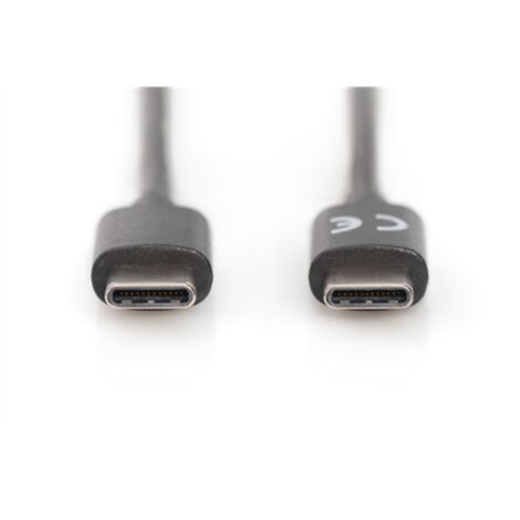 Digitus Câble USB-C Mâle USB-C 24 broches Mâle USB-C 24 broches Noir 1,8 m (1/4)