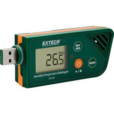 Extech RHT30 RHT30 Enregistreur de données multifonction Valeur de mesure humidité de l'air, température -30 à +70 °C 0.1 à 99.9 % HR fonction P X723831