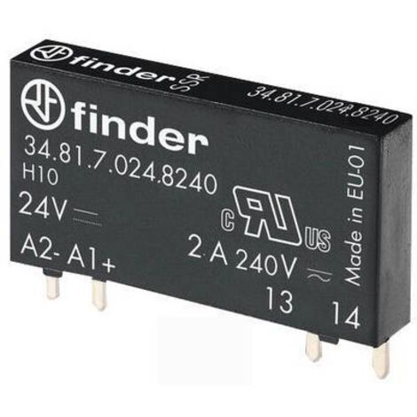 Relais statique Finder 34, 2 A, Montage sur CI, 10 V c.c., 240 V c.a. ( Prix pour 1 ) (1/2)