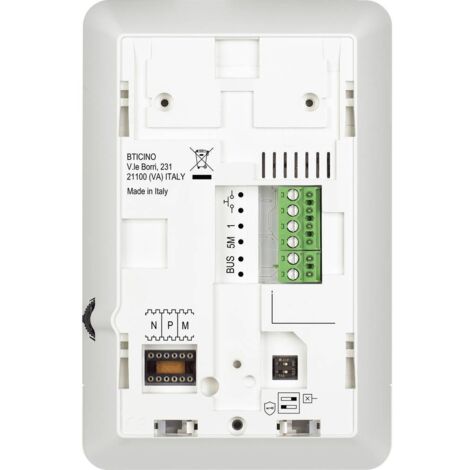 Bticino – Poste intérieur audio Classe 100 2 fils – Installation en saillie – Alimentation 18-27V – Compatible système Classe 100 - Y558843