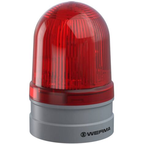 Werma Signaltechnik Avertisseur optique Midi Rotating 115-230VAC RD 261.140.60 rouge 230 V/AC Q148332