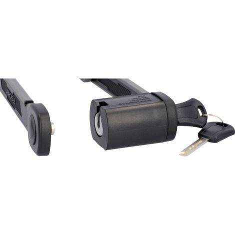 FISCHER Soft Touch PROTEC FKS110 - Lucchetto Pieghevole Per Bicicletta 110 Cm, Sicurezza Livello 8, Supporto E Chiavi Incluse
