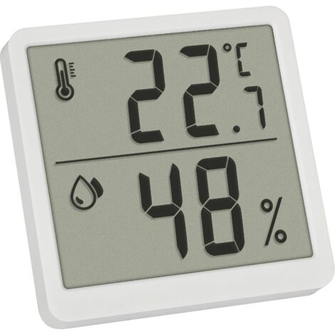 TFA Dostmann Digitales Thermo-Hygrometer Thermo-hygromètre blanc 1 pc(s) Y342453 (1/5)