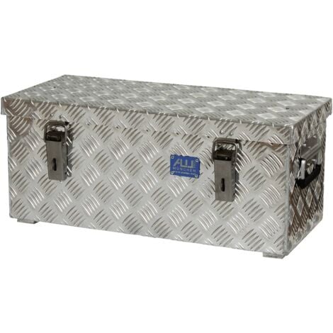 Coffre en tôle à damier Alutec 41037 aluminium (L x l x H) 622 x 275 x 270 mm Q865271