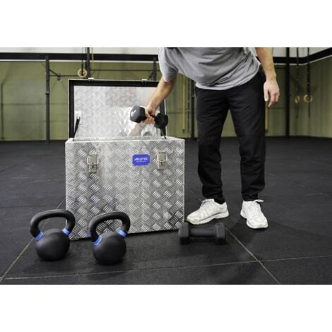 Coffre en tôle à damier Alutec 41037 aluminium (L x l x H) 622 x 275 x 270 mm Q865271
