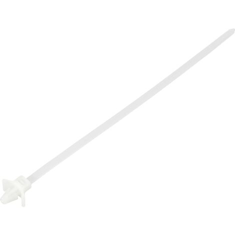 TRU COMPONENTS TC-13030688 TC-WM-200-4.8-N Serre-câble 200 mm 4.8 mm naturel avec fermeture à ailettes, résiste aux produits chimiques 100 pc(s) A348453 (1/2)