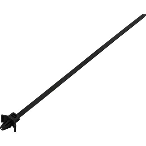 TRU COMPONENTS TC-13030708 TC-WM-200-4.8-UVB-B Serre-câble 200 mm 4.8 mm noir avec fermeture à ailettes, stabilisé aux UV, résiste aux produits ch A348443 (1/3)