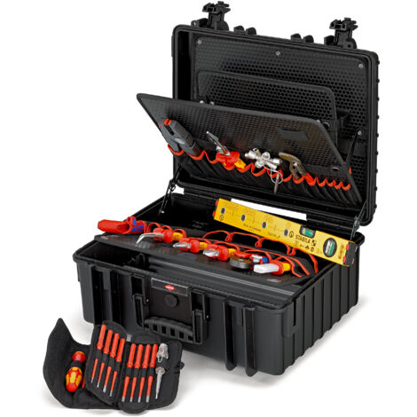 KNIPEX 00 21 36 Mallette à outils « Robust34 » Électro 26 outils 419 mm (1/2)