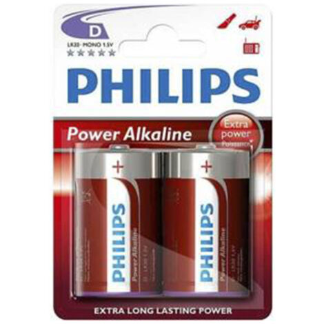 Philips Power LR20 Pile LR20 (D) alcaline(s) 1.5 V 2 pc(s) (1/2)
