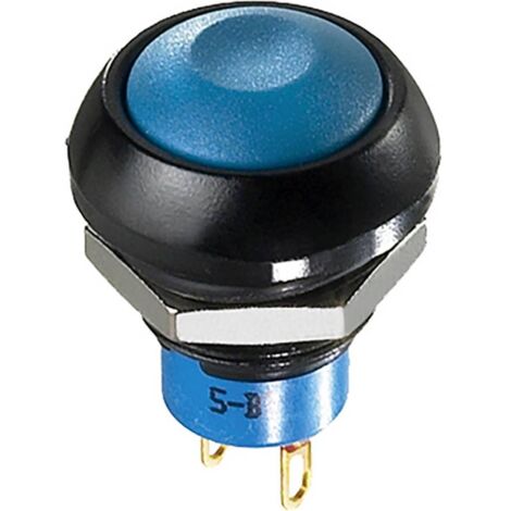 APEM IPR1SAD3 IP Series Interrupteur à pression 12 V/DC 4 A 1 x On/Off à accrochage (Ø x H) 12 mm x (1/2)