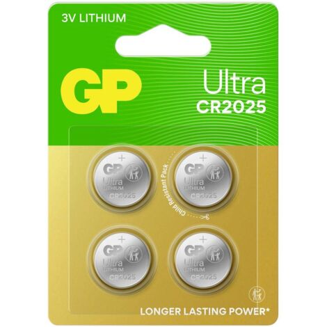 GP Pile bouton CR 2025 3 V 4 pc(s) 145 mAh lithium Ultra Y481173 (1/3)