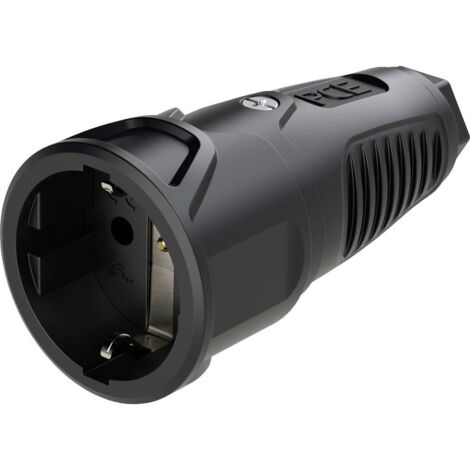 PC Electric 2520-ss Fiche électrique femelle avec terre Tout caoutchouc 250 V noir IP20 Y614533 (1/2)