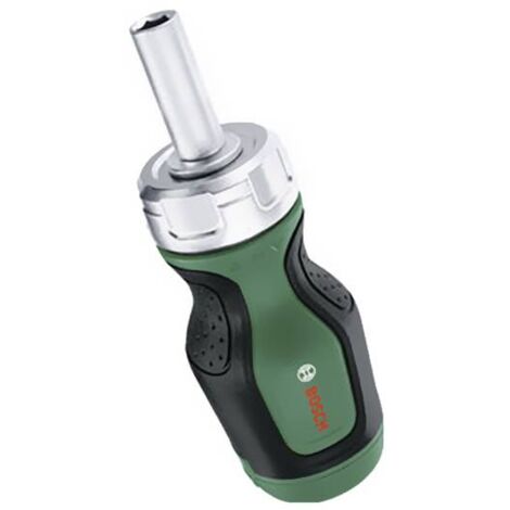 Bosch Tournevis court à cliquet avec 6 embouts acier S2