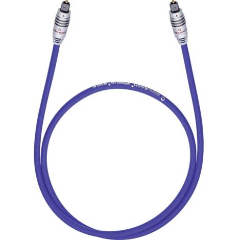 Toslink audio Câble de raccordement [1x Toslink mâle (ODT) - 1x Toslink mâle (ODT)] 0.50 m bleu Oehlbach XXL® Series 80 W753231