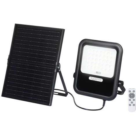 SYGONIX SY-6313014 PROJECTEUR MURAL SOLAIRE 20 W BLANC CHAUD NOIR (1/6)