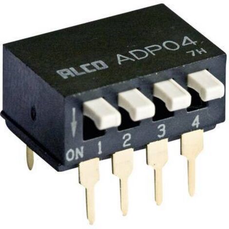 Interrupteur Dip 4 pôles Adp0404 Tyco 1571999-6 D79828 (1/2)