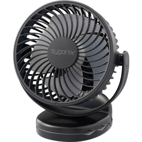 Sygonix Ventilateur sans fil 4 W noir avec batterie Y272153 (1/5)