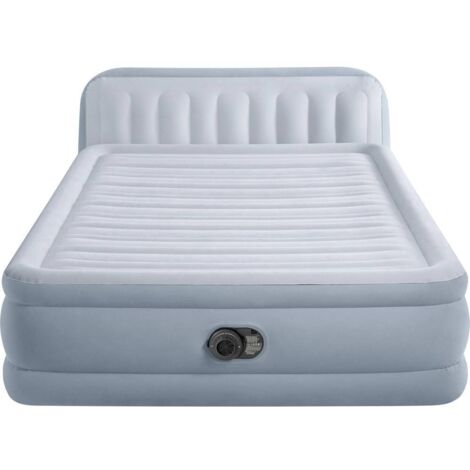 Intex Dura-Beam Deluxe Plush Lit Gonflable Bleu Confort