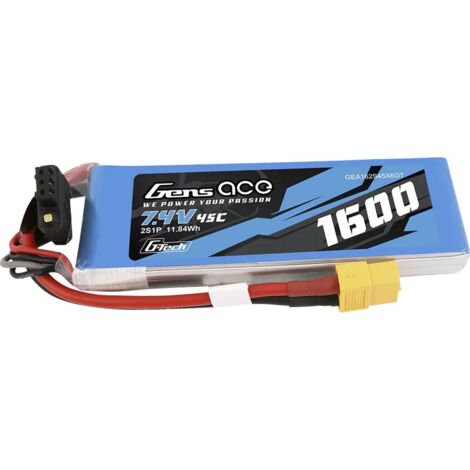 Batterie LiPo Reely 7.4V 1000mAh 2S 25C Softcase - Pack Puissant Et Fiable Pour Modèles RC