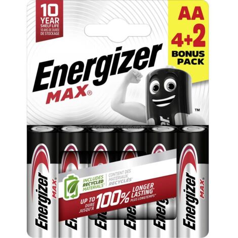 Pile LR6 (AA) alcaline(s) Energizer E303328500 Max 1.5 V 6 pc(s) S425552