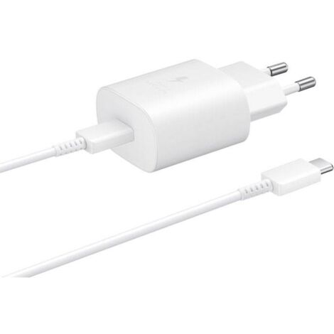 Samsung – Chargeur rapide USB-C 25 W – EPTA800XWEGWW – Power Delivery 3.0 pour appareils compatibles – Charge ultra-rapide