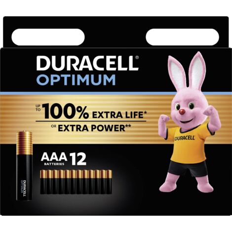 Duracell Optimum Pile LR3 (AAA) alcaline(s) 1.5 V 12 pc(s) W996263